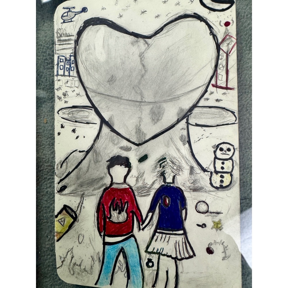 Incinerate Original Art Signed Sonic Youth Nirvana Inspired Framed
